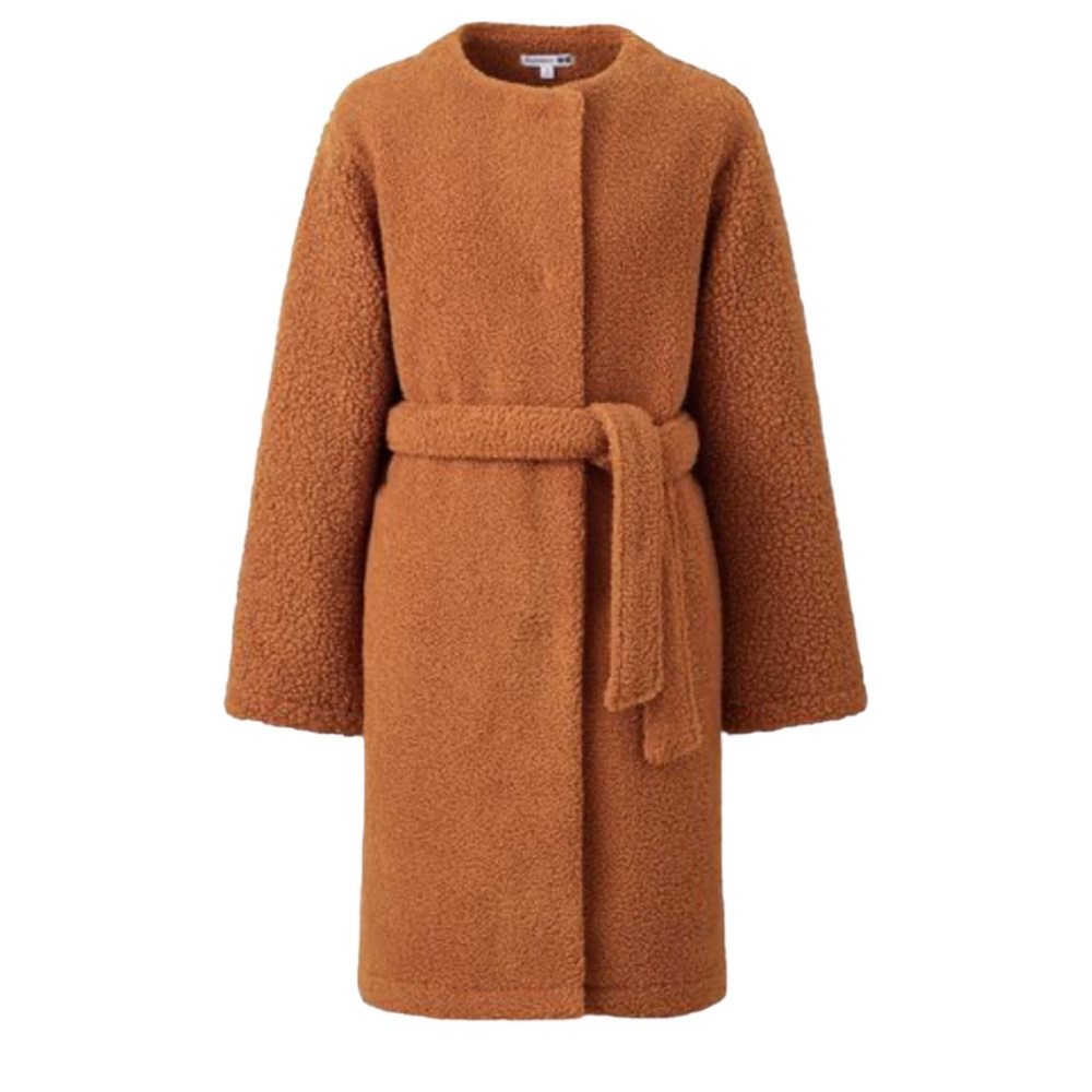 Uniqlo JW Anderson Sherpa Teddy Bear Coat Small S warm cozy
